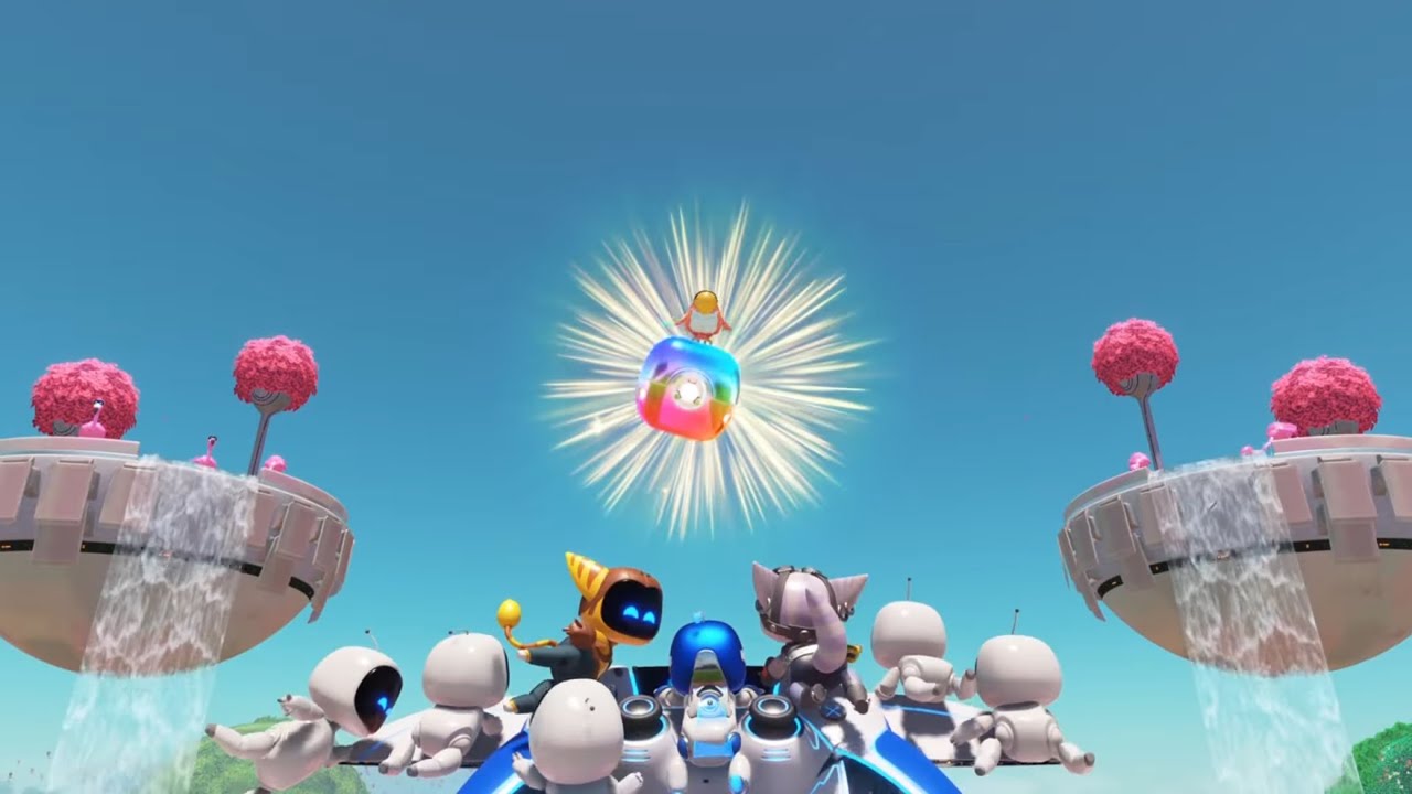 ASTRO BOT [100% Walkthrough] World 1 Level 1 - Sky Garden - YouTube
