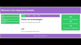 CSS3 Beginners in Urdu Lec17(Responsive Template Project ,favicon,header,menu,ul,li,aside,footer)