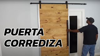 Cómo Crear Una Puerta Corrediza de Madera | DIY Creators Latino