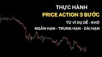 Thực Hành Price Action 3 Bước Khung NGẮN HẠN - DÀI HẠN Cực Chi Tiết