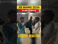 JEE Main 21 Jan Shift 2 😭 Maths Made You Cry? | Student Reaction 🔥 #Shorts