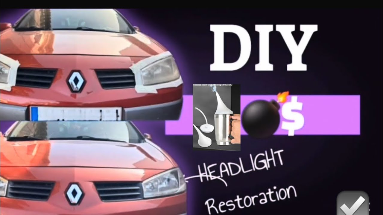 Restore  Headlights at Home - cheap & easy DIY