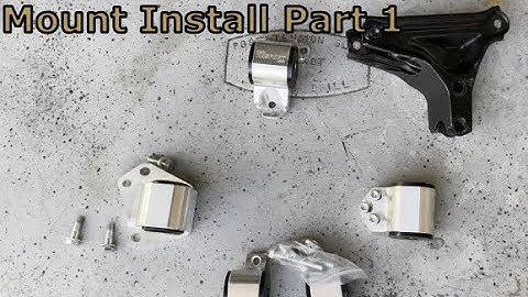 Integra RS Hasport Auto to Manual Mount Install Part 1| Fried Rice Build Mounting B18 and Trans