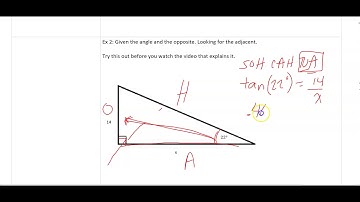 Using Tangent to Find the Adjacent Side