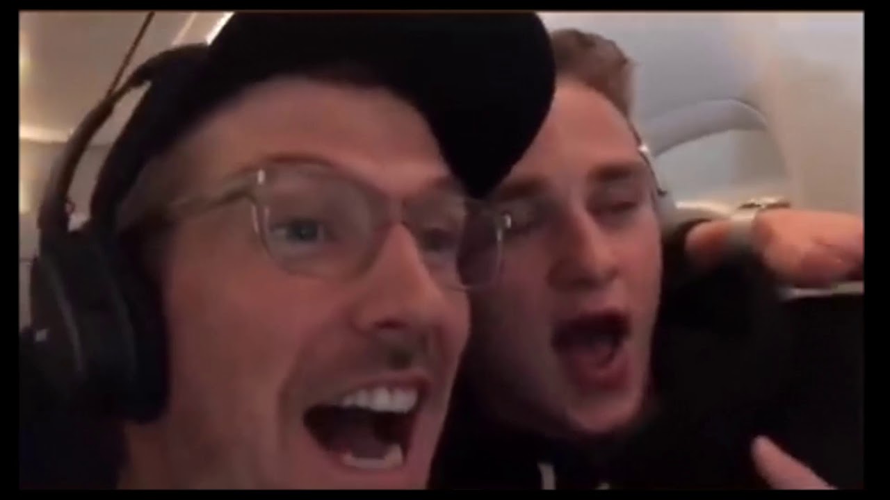 Ben Hardy and Gwilym Lee in the air!