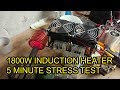 Chinese 1800 Watt Induction Heater, 5 Minute Stress Test