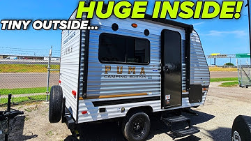 INSANELY Small but HUGE RV! Perfect for Smaller Trucks and SUVs! PUMA 121RKCE