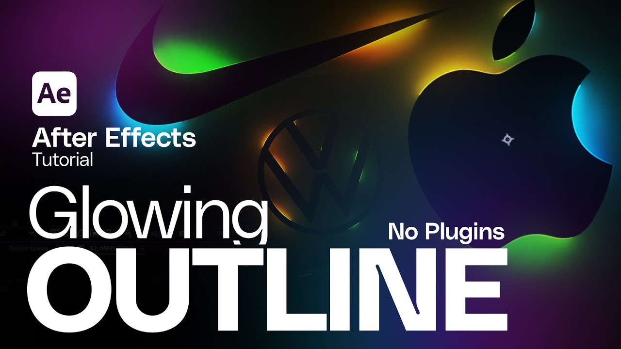 Outline Glow Effect in After Effects – Glowing Outline Animation with Vegas (No Plugins)