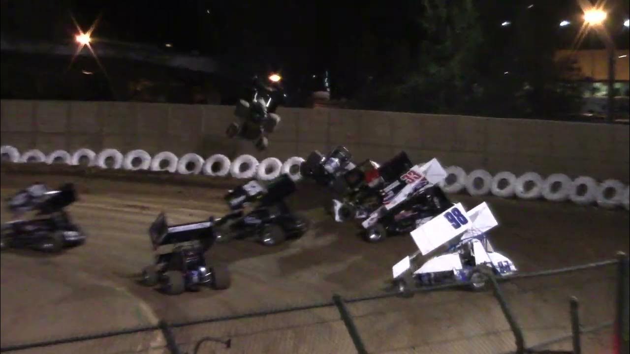 Sprint Car Challenge Tour Crash Placerville Speedway 3/26/2022 YouTube