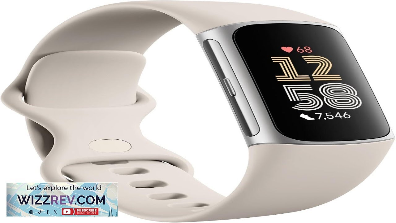 Fitbit Charge 6 Fitness Tracker with Google apps Heart Rate on Exercise
