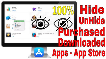 Hide and Unhide Purchased app on Mac From App Store on MacOS Mojave or later
