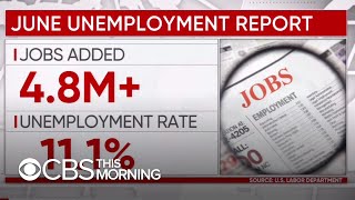 Information Nation's unemployment rate falls to 11.1% as economy adds another 4.8 million jobs in June News