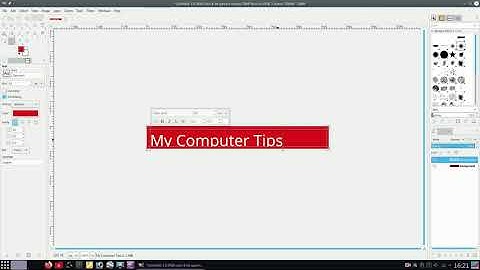 Create a really simple banner using GIMP on Linux