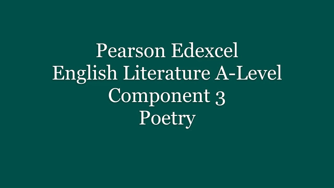 Edexcel English Literature Poems of the Decade: Lesson 13 Out of the Bag by Seamus Heaney