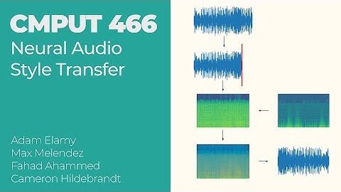 Neural Audio Style Transfer - CMPUT 466