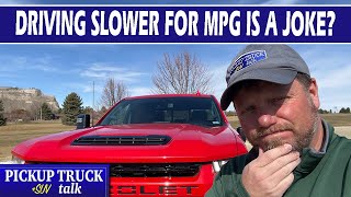 55 vs 70 MPH MPG test  2021 Chevy Silverado 2500 6.6L V8 Gas