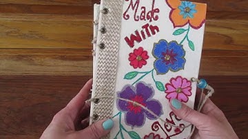 SOLD Altered Book made with Mixed Media for a Shabby Chic Junk Journal.