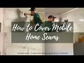 How to Cover Mobile Home Seams | Drywall Repair | Single Wide Mobile Home Strips | Remodel