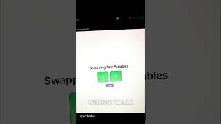 Swapping two variables HTML CSS JavaScript 🔥 #shorts #coding
