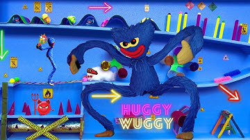 Hamster Escape and Shoot Poppy Playtime Huggy Wuggy🐹Hamster Obstacle Course