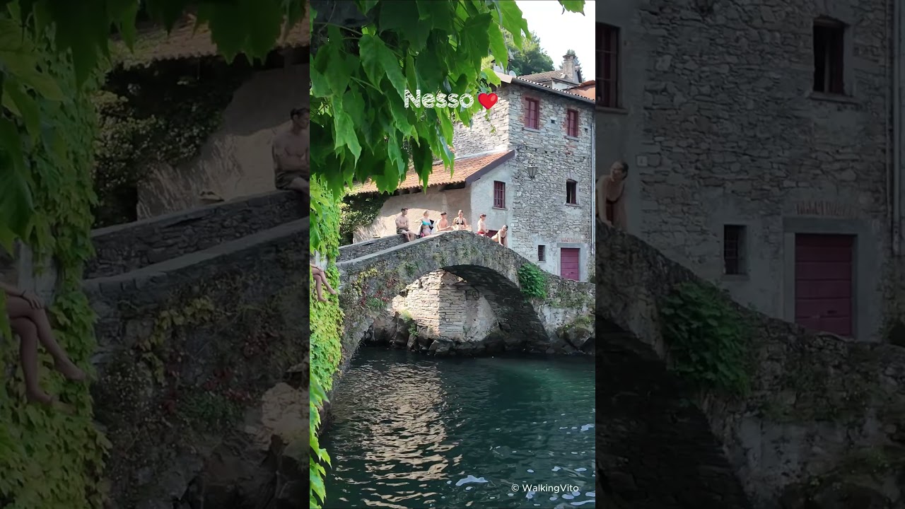 Escaping the Heat in Nesso 🇮🇹🌿💧💙 