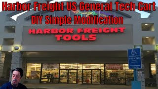 Harbor Freight - U.s. General Tech Cart Modification - Easy Diy