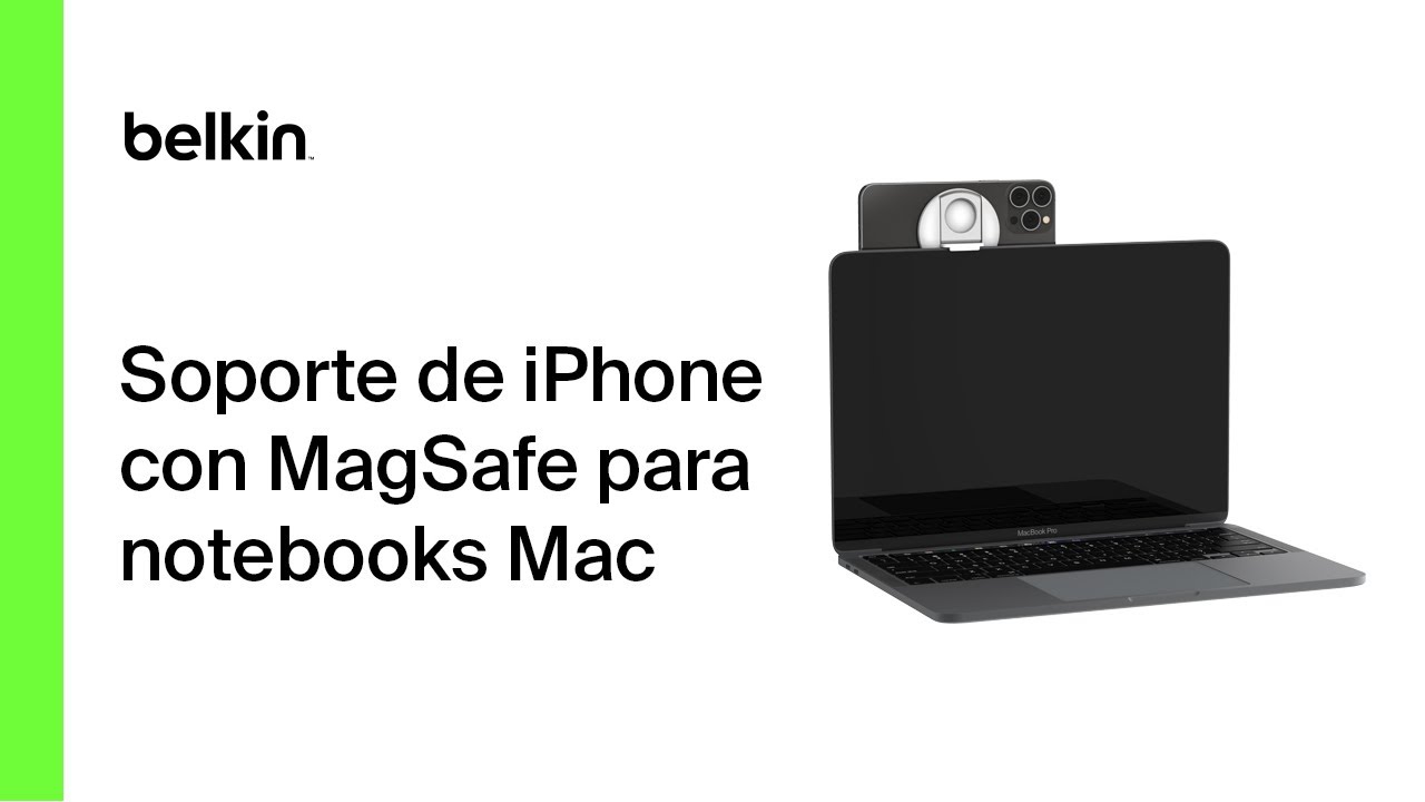 Soporte Belkin de iPhone MagSafe para Mac Negro