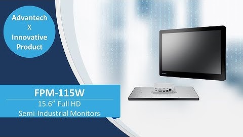15.6" Full HD Semi-Industrial Monitors: FPM-115W, Advantech (EN)