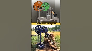 Double barrel mud pump #mechanical #machine #nikolatesla #robot #3danimation