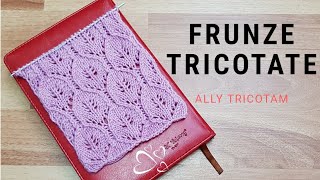 Model frunze tricotate. Knit leaves. - YouTube