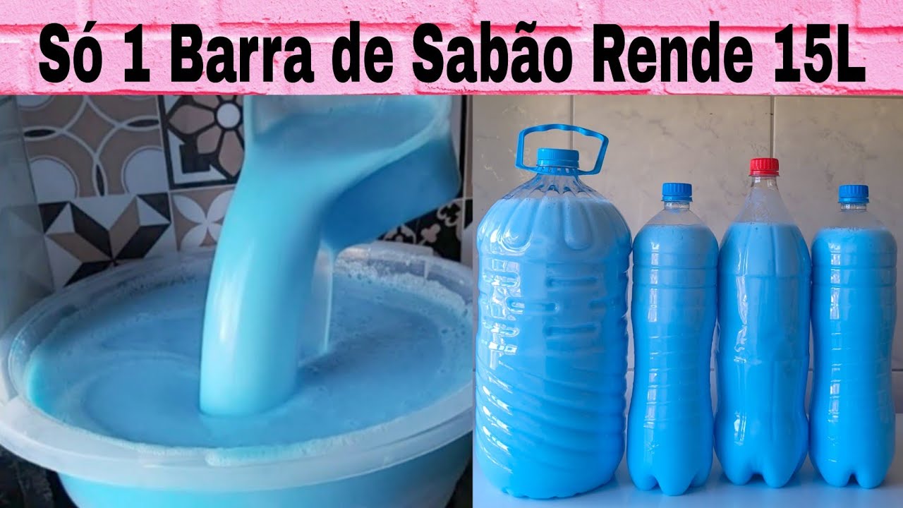 1 Barra de Sabão Rende 15L Para o Mês Inteiro! Depois Que Aprendi Parei de Comprar Sabão Líquido
