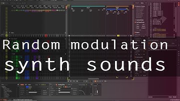 Renoise - sound design with random modulation