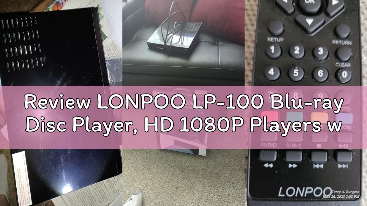 Review LONPOO LP-100 Blu-ray Disc Player, HD 1080P Players with
