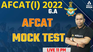 AFCAT 1 2022 | AFCAT GA | AFCAT MOCK TEST