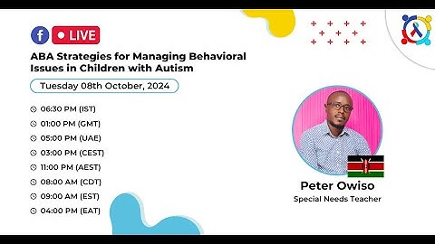 ABA Strategies for Managing Behavioral Issues in Children with Autism | Peter Owiso