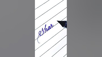 writing a name "Sharvari" in cursive #shorts