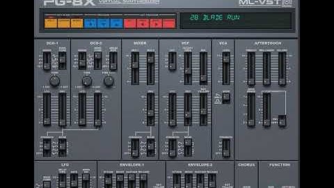 PG 8X Roland JX 8P Synthesizer Free VST Plugin