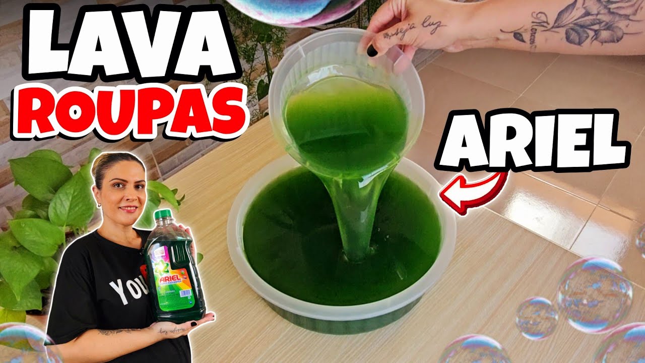 COM 1 BARRA DE SABÃO CASEIRO FIZ TIPO ARIEL PERFUMADO LIMPANDO MUITO!