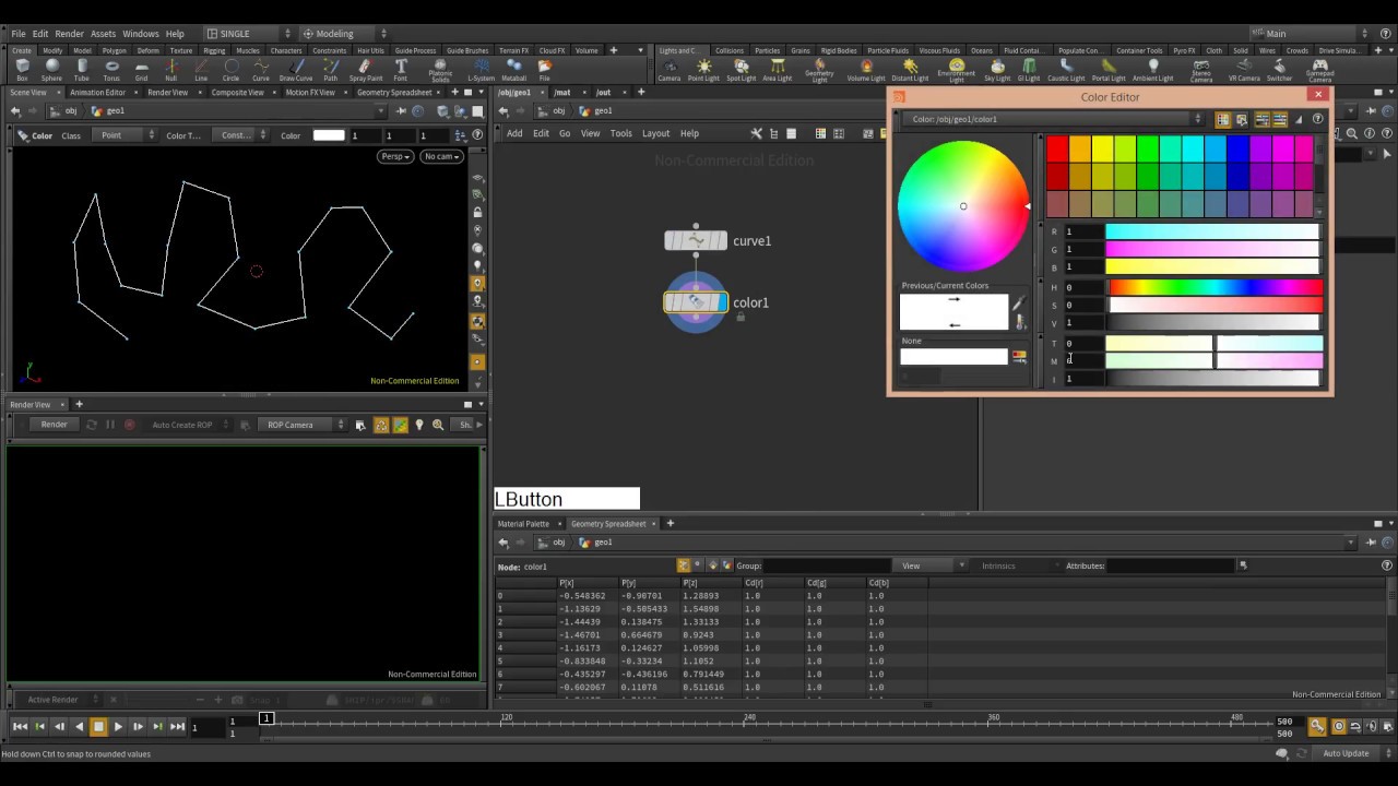 houdini 16 /// normals along curve #V3 - YouTube