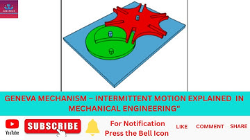Geneva Mechanism  Intermittent Motion