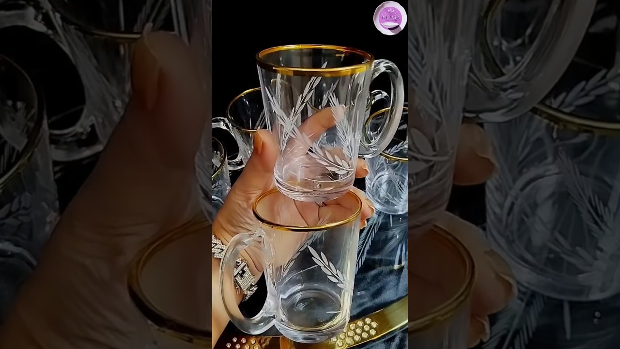 Высококачественная стеклянная кружка объемом 5 унций с ручкой. Лучшая стеклянная посуда - стеклян...