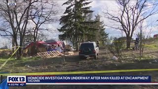 Tacoma shooting: 1 arrested after man and his dog killed inside tent