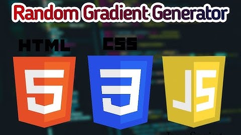 Random Gradient Generator app by HTML CSS and JavaScript