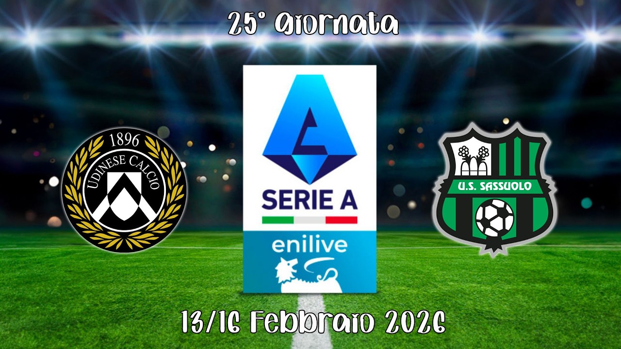 Udinese - Sassuolo | 25° giornata Serie A EniLive 25/26 | Simulazione su EA FC 26