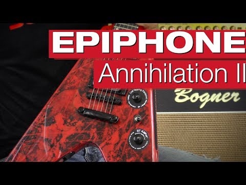 Epiphone Jeff Waters Annihilation-II Flying-V Outfit Ltd E-Gitarren-Review von session