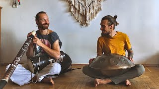 One Hour HANDPAN Drum Didgeridoo Meditation Music Healing, YOGA Music Relaxing Hang Drum 432 hz