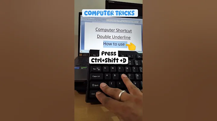 ms word shortcuts - double underline
