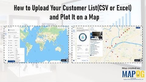 📍 How to Upload Your Customer List (CSV/Excel) and Plot It on a Map with MAPOG #map #viral #upload