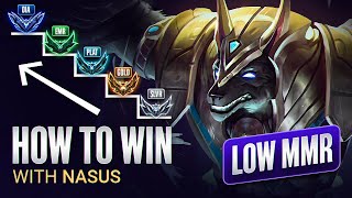 How to Climb out of Lower MMR Using NASUS  Season 14 Nasus Guide