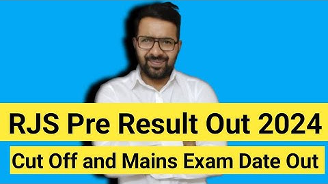 RJS Pre Result Out 2024 || Cut Off || Mains Exam Date